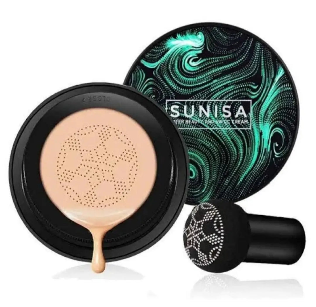 Eid Offer SUNISA Foundation Base Water proof with Sponge & 4 in 1 makeup pen