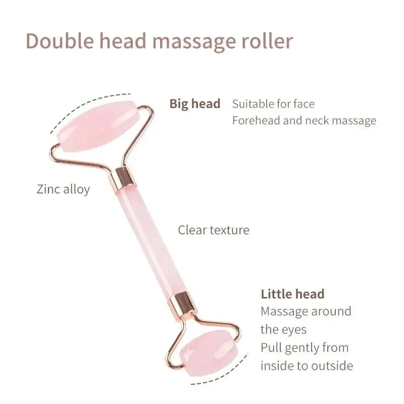 Face And Neck Massager Resin Roller Beauty Scraping Double-ended Massage Stick