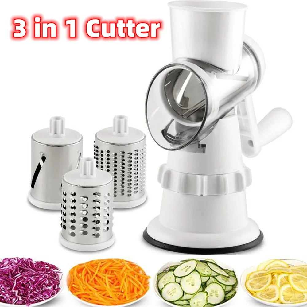 3 in 1 Vegetable cutter multifunctional manual kitchen supplies.