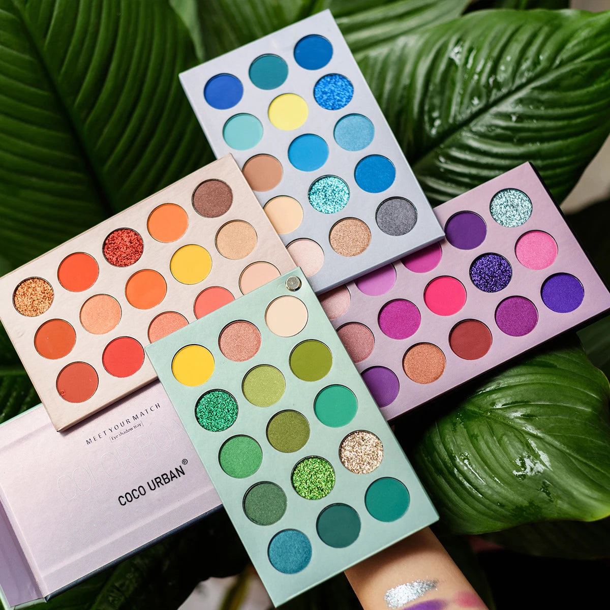 72/60 Colors Eyeshadow Palette Matte Glitter  Easy To Clear Shimmer Eye Shadow Corlorful  Makeup Tool