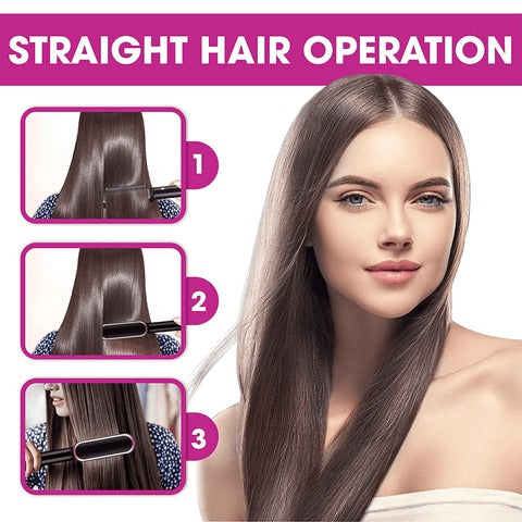 2-in-1 Hair Styling Comb Straightener Hair Brush.