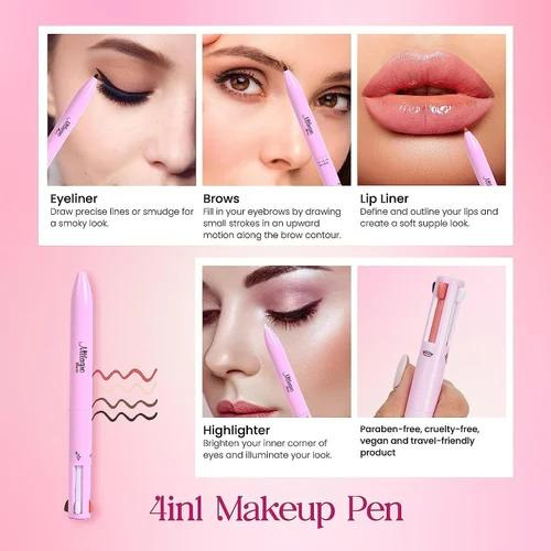 Eid Offer SUNISA Foundation Base Water proof with Sponge & 4 in 1 makeup pen